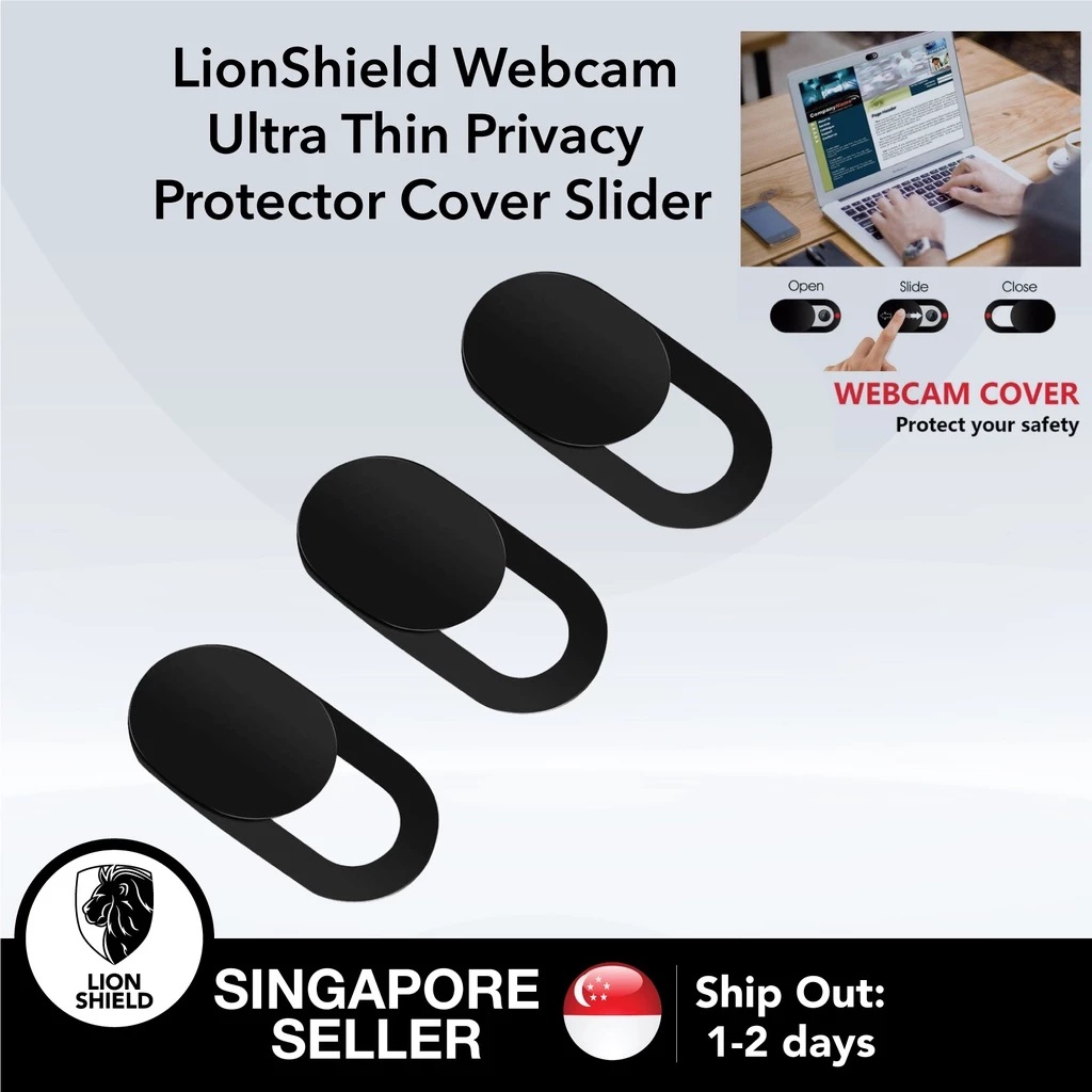 SG) LionShield Webcam Ultra Thin Privacy Protector Cover Slider - 0.3 Inch