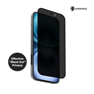 LionShield iPhone Privacy Screen Protector 17 Pro Max/16/15/14/13/16e Plus Tempered Glass